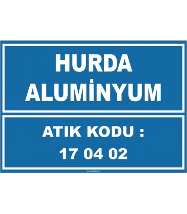 ZY1024 - 170402 atık kodlu hurda aluminyum