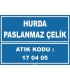 ZY1025 - 170405 atık kodlu hurda paslanmaz çelik