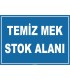 ZY1030 - Temiz MEK Stok Alanı
