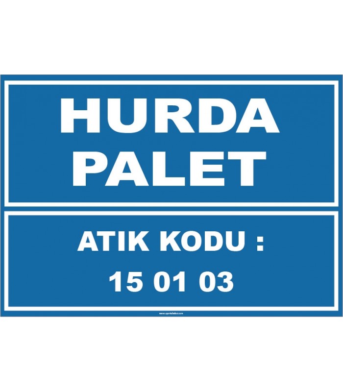 ZY1035 - 150103 atık kodlu hurda palet