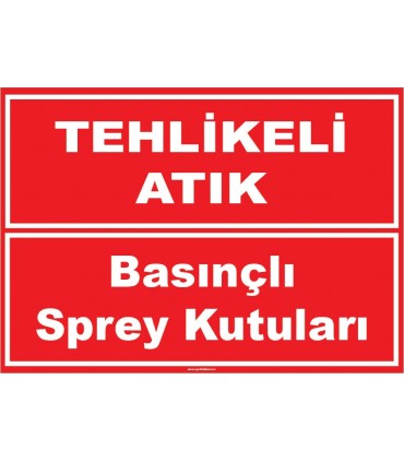 ZY1039 - Tehlikeli Atık Basınçlı Sprey Kutuları