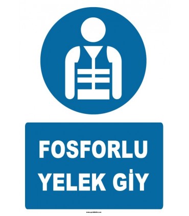 ZY1065 - Fosforlu Yelek Giy
