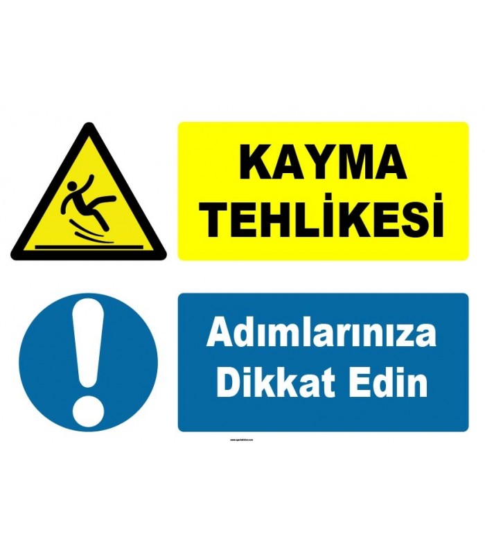 ZY1078 - Kayma tehlikesi, adımlarınıza dikkat edin