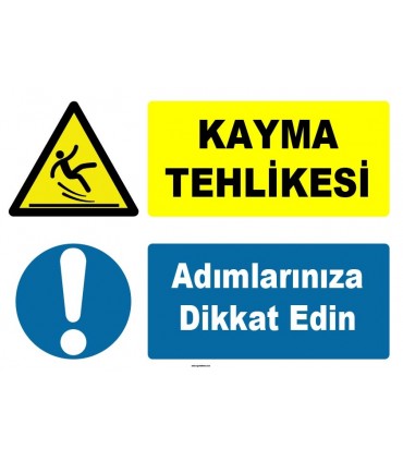 ZY1078 - Kayma tehlikesi, adımlarınıza dikkat edin