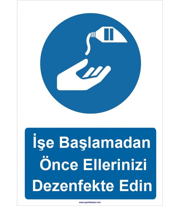 YT 7050 - İşe başlamadan önce ellerinizi dezenfekte edin