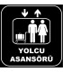 ZY1160 - Yolcu Asansörü, siyah - beyaz, kare