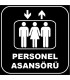 ZY1156 - Personel Asansörü, siyah - beyaz, kare