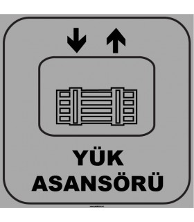 ZY1144 - Yük Asansörü, gri - siyah, kare