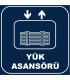 ZY1153 - Yük Asansörü, lacivert - beyaz, kare