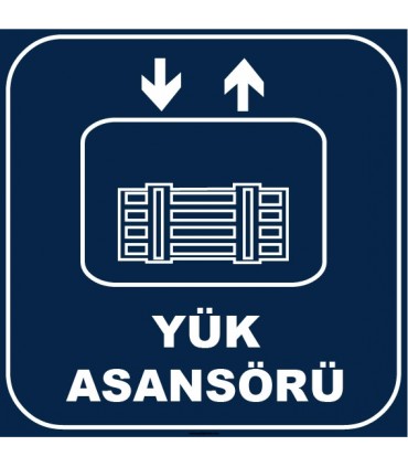 ZY1153 - Yük Asansörü, lacivert - beyaz, kare