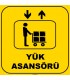 ZY1146 -Yük Asansörü, sarı - siyah, kare
