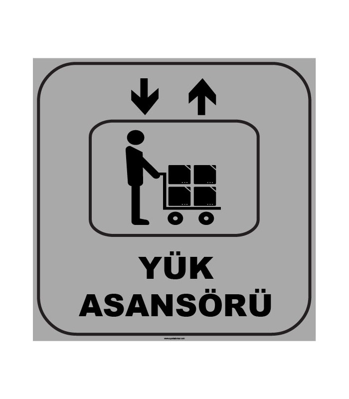 ZY1145 - Yük Asansörü, gri - siyah, kare