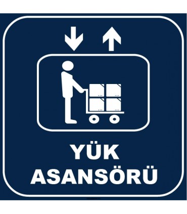 ZY1151 - Yük Asansörü, lacivert - beyaz, kare