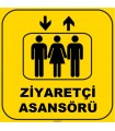 ZY1139 - Ziyaretçi Asansörü, sarı - siyah, kare