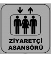 ZY1140 - Ziyaretçi Asansörü, gri - siyah, kare
