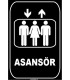 ZY1174 - Asansör, siyah  - beyaz, dikdörtgen