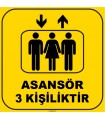 ZY1176 - Asansör 3 kişiliktir