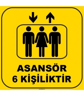 ZY1179 - Asansör 6 Kişiliktir