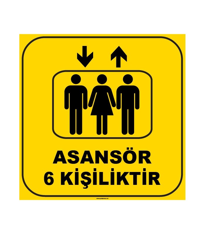 ZY1179 - Asansör 6 Kişiliktir