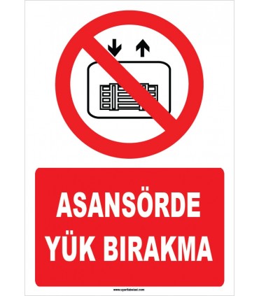 ZY1193 - Asansörde yük bırakma