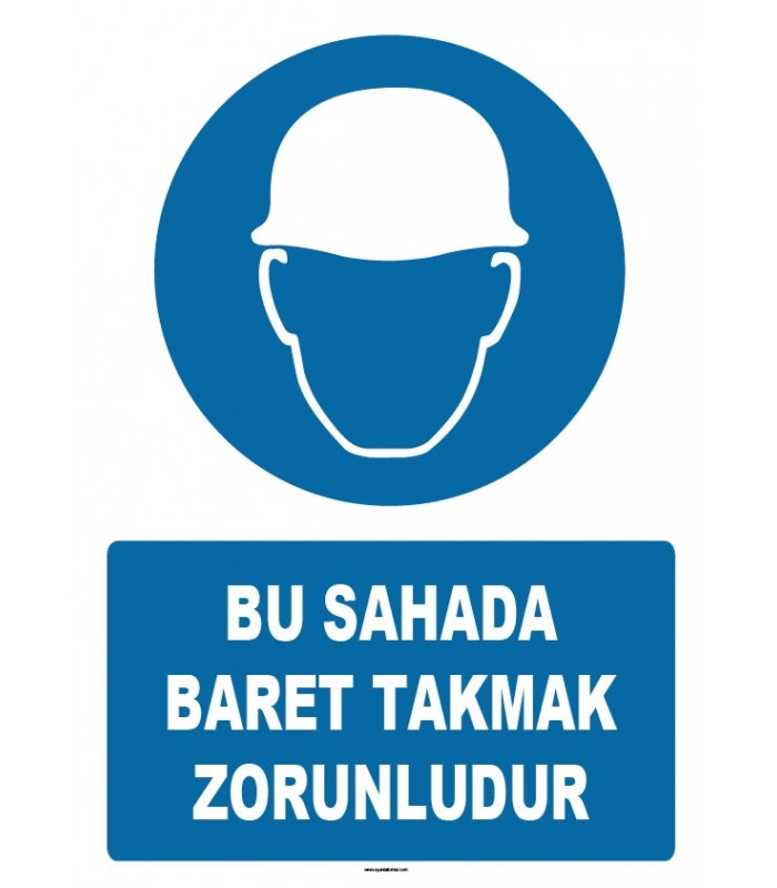 ZY1222 - Bu Sahada Baret Takmak Zorunludur