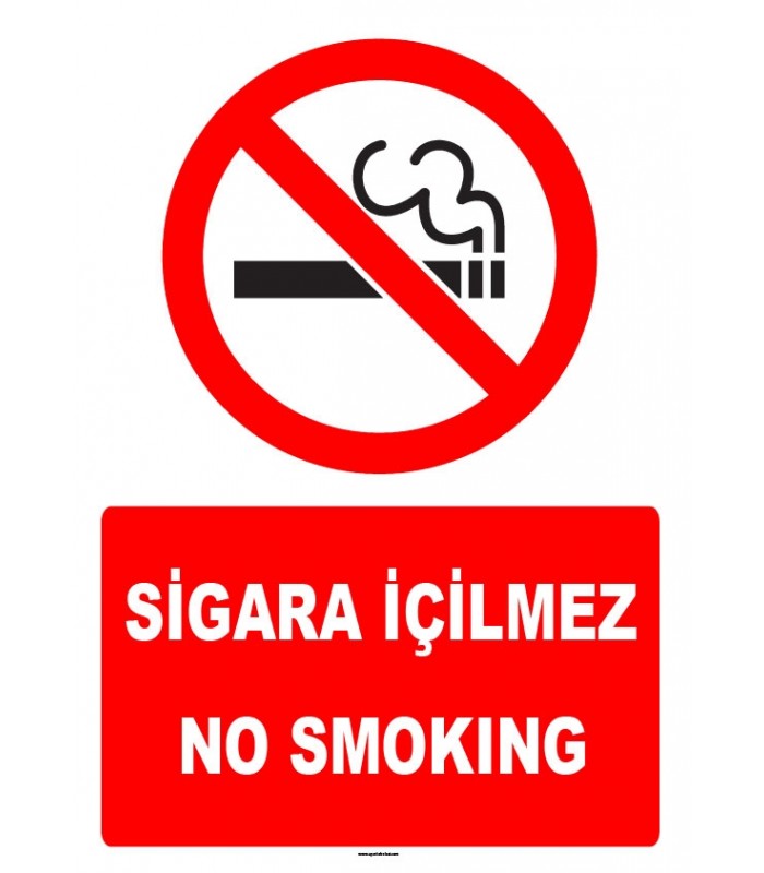ZY1303 -Türkçe İngilizce  Sigara içilmez - No smoking