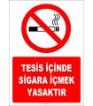 ZY1300 - Tesis içinde sigara içmek yasaktır