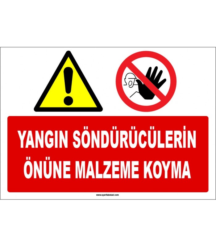 ZY1281 - Yangın söndürücülerin önüne malzeme koyma