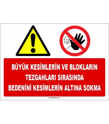 ZY1274 - Büyük kesimlerin ve blokların tezgahları sırasında bedenini kesimlerin altına sokma