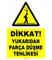ZY1269 - Dikkat yukarıdan parça düşme tehlikesi