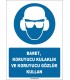 ZY1310 - Baret, koruyucu kulaklık ve koruyucu gözlük kullan
