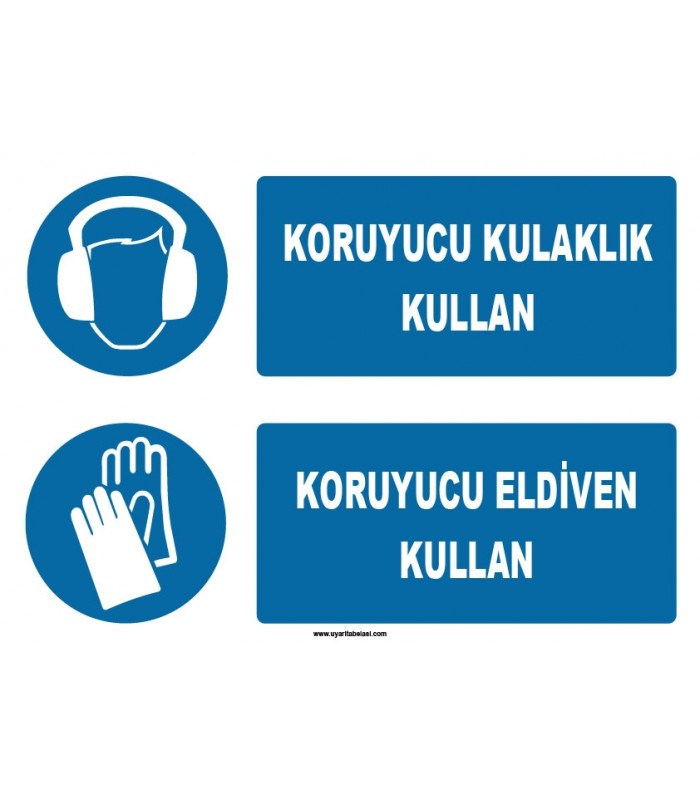ZY1309 - Koruyucu Kulaklık Kullan, Koruyucu Eldiven Kullan