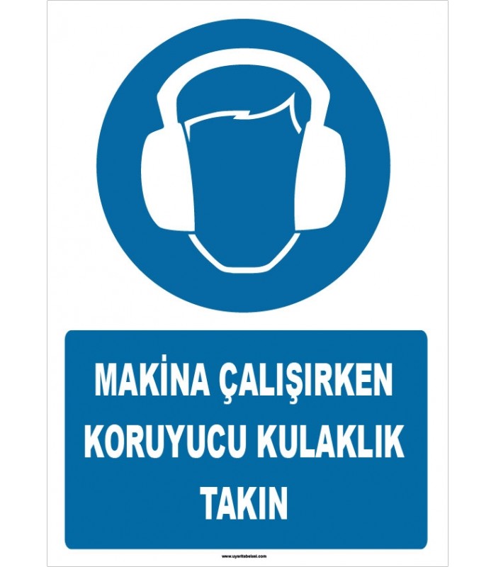 ZY1341 - Makina çalışırken koruyucu kulaklık takın