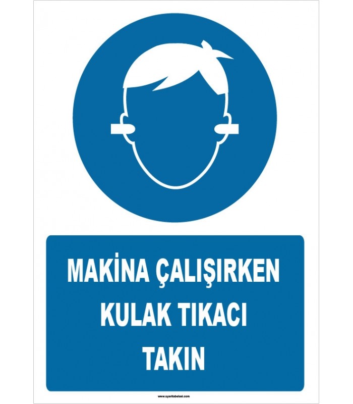 ZY1342 - Makina çalışırken kulak tıkacı takın