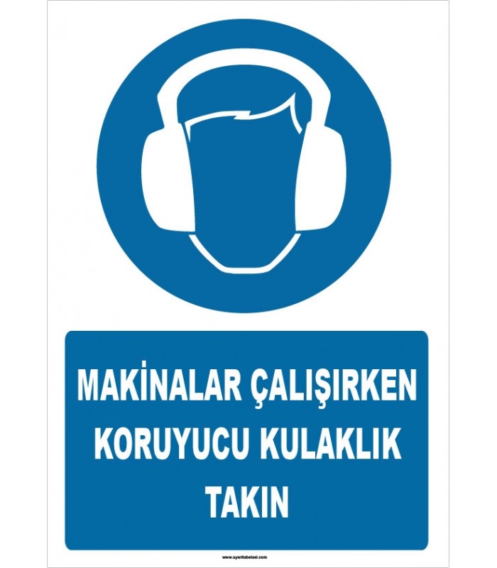 ZY1346 - Makinalar çalışırken koruyucu kulaklık takın