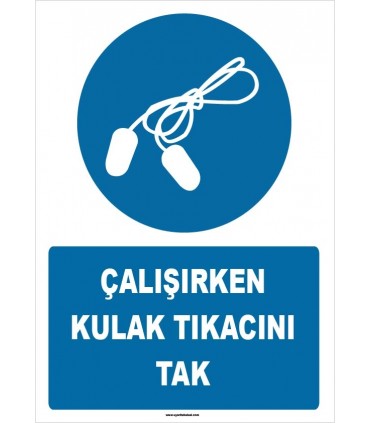 ZY1351 - Çalışırken kulak tıkacını tak