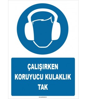 ZY1352 - Çalışırken koruyucu kulaklık tak