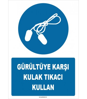 ZY1354 - Gürültüye karşı kulak tıkacı kullan