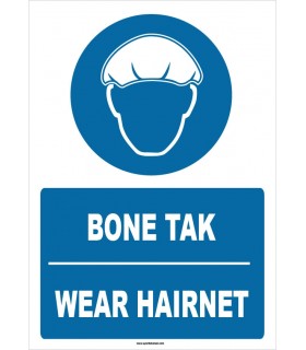 ZY1369 - Türkçe İngilizce, Bone Tak, Wear Hairnet