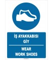 ZY1376 - Türkçe İngilizce, İş Ayakkabısı Giy, Wear Work Shoes