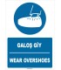ZY1377 - Türkçe İngilizce, Galoş Giy, Wear Overshoes