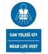 ZY1388 - Türkçe İngilizce, Can Yeleği Giy, Wear Life Vest