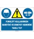 ZY1408 - Forklift kullanırken baretini ve emniyet kemerini takılı tut
