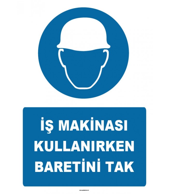 ZY1406 - İş Makinası Kullanırken Baretini Tak