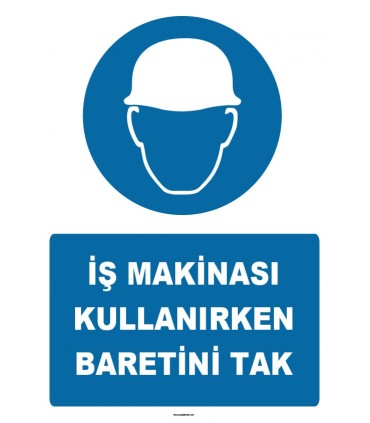 ZY1406 - İş Makinası Kullanırken Baretini Tak