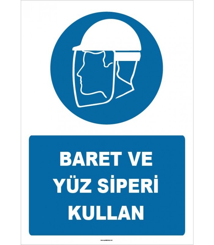 ZY1410 - Baret ve yüz siperi kullan