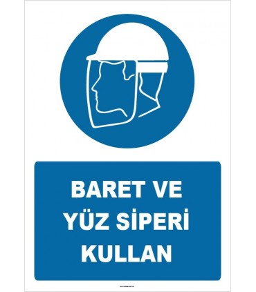 ZY1410 - Baret ve yüz siperi kullan