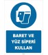 ZY1411 - Baret ve yüz siperi kullan