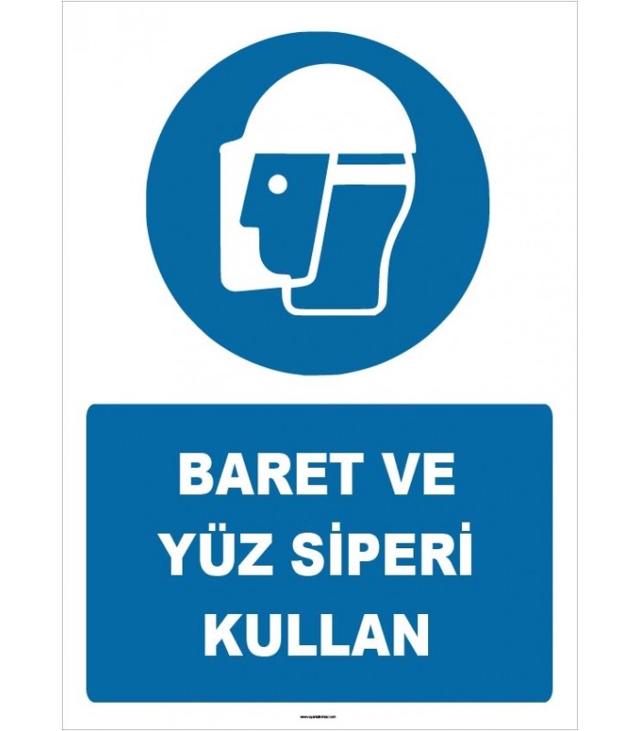 ZY1411 - Baret ve yüz siperi kullan