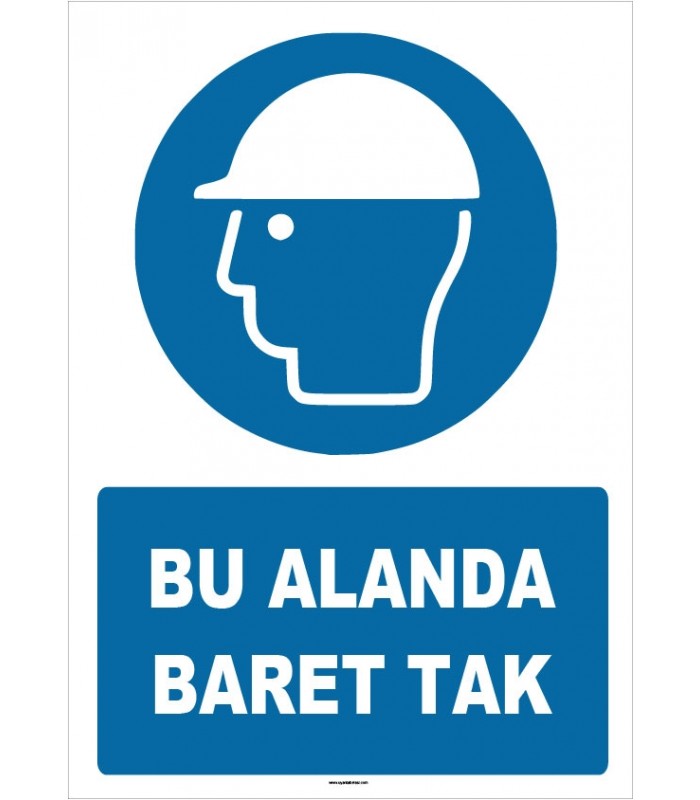 ZY1422 - ISO 7010 Bu Alanda Baret Tak